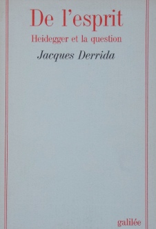 ジャック・デリダDe l`esprit Heidegger et la question｜哲学・思想・原書