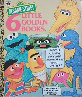 セサミストリート・モビール付SESAME STREET 6 LITTLE GOLDEN BOOKS｜外国絵本