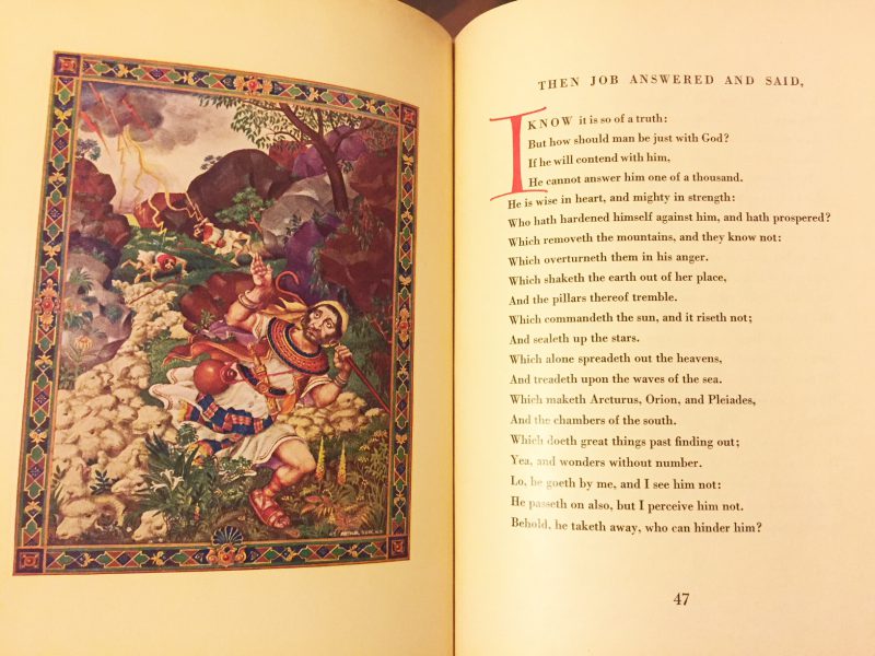 アーサー・シュジクのヨブ記 THE BOOK OF JOB with pictures by ARTHUR SZYK ｜ 聖書・挿画本