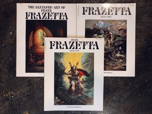 フランク・フラゼッタ THE FANTASTIC ART OF FRANK FRAZETTA vol.1・2・3　3冊セット ｜ 挿絵・イラスト画集