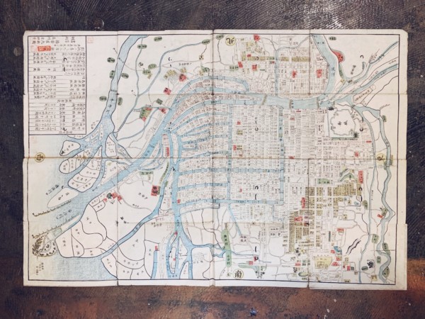弘化改正　大坂細見図 ｜ 弘化二年・播磨屋九兵衛版 ｜ 大阪の古地図