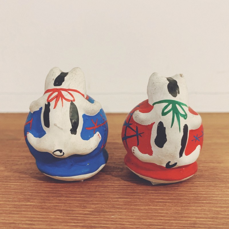 山形張子 まり猫・青 ｜ 山形県 ｜ 郷土玩具・張子 | 古本・版画