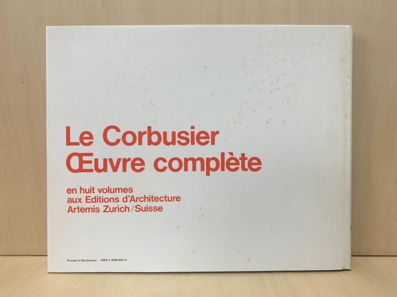 ル・コルビュジエ全作品集 全8巻セット Le Corbusier: OEuvre complete en 8 volumes ｜ 建築書・作品集