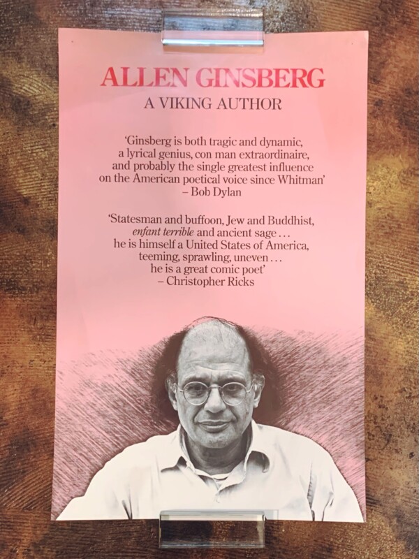 アレン・ギンズバーグのポスター　Allen Ginsberg A Viking Author