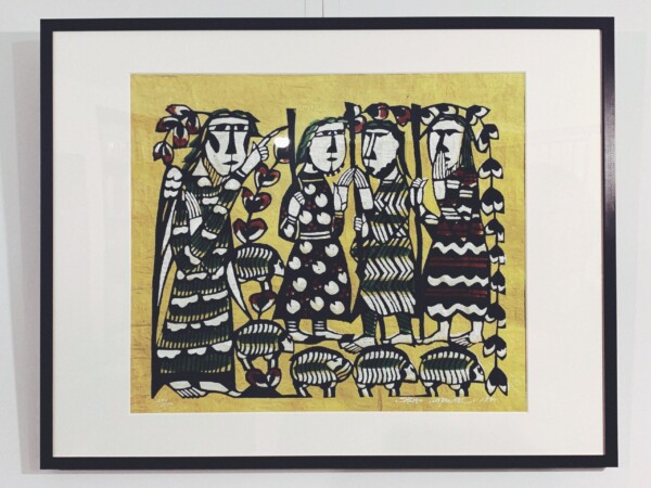 渡辺禎雄 版画 額縁付き 1982年の作品