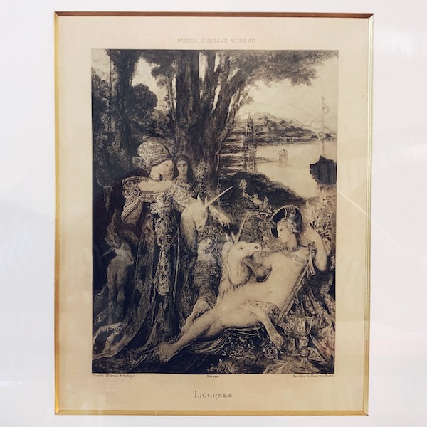 ギュスターヴ・モロー美術館銅版画作品『LICORNES(一角獣)』| 版画 ギュスターヴ・モロー美術館銅版画作品『LICORNES(一角獣)』| 版画