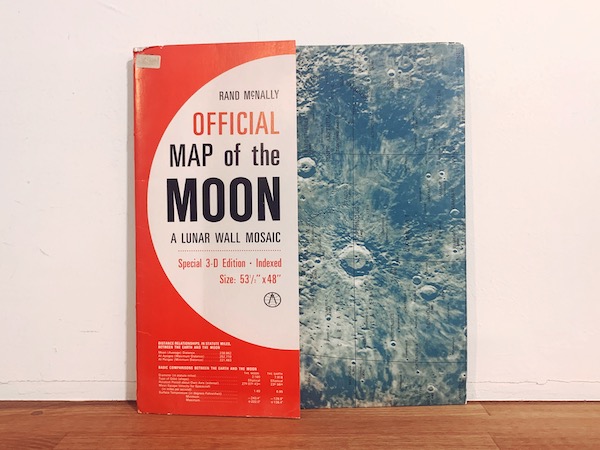 RAND McNALLY: OFFICIAL MAP of the MOON ｜ 地図