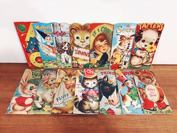 アメリカのヴィンテージ絵本　Whitman(ホイットマン) ダイカット冊子絵本シリーズ 14冊セット ｜ 1949〜1954年頃・Whitman ｜ ヴィンテージ絵本・イラストレーション