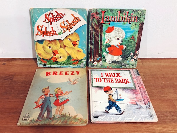 アメリカのヴィンテージ絵本　Whitman(ホイットマン): TELL A TALE BOOKS 4冊セット ｜ 1947〜1962年頃・Whitman ｜ ヴィンテージ絵本・イラストレーション